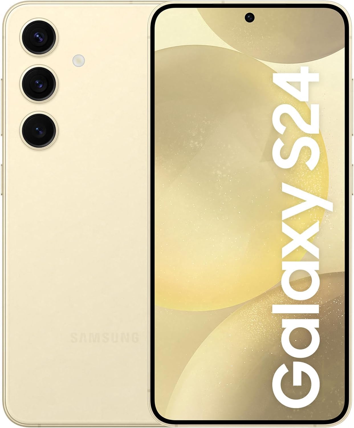 Samsung Galaxy S24, AI Android Smartphone, 8GB RAM, 256GB Storage, 50MP Camera, Long Battery Life, Amber Yellow, 3 Year Manufacturer Extended Warranty (UK Version) image 0 Samsung Galaxy S24, AI Android Smartphone, 8GB RAM, 256GB Storage, 50MP Camera, Long Battery Life, Amber Yellow, 3 Year Manufacturer Extended Warranty (UK Version) image 0